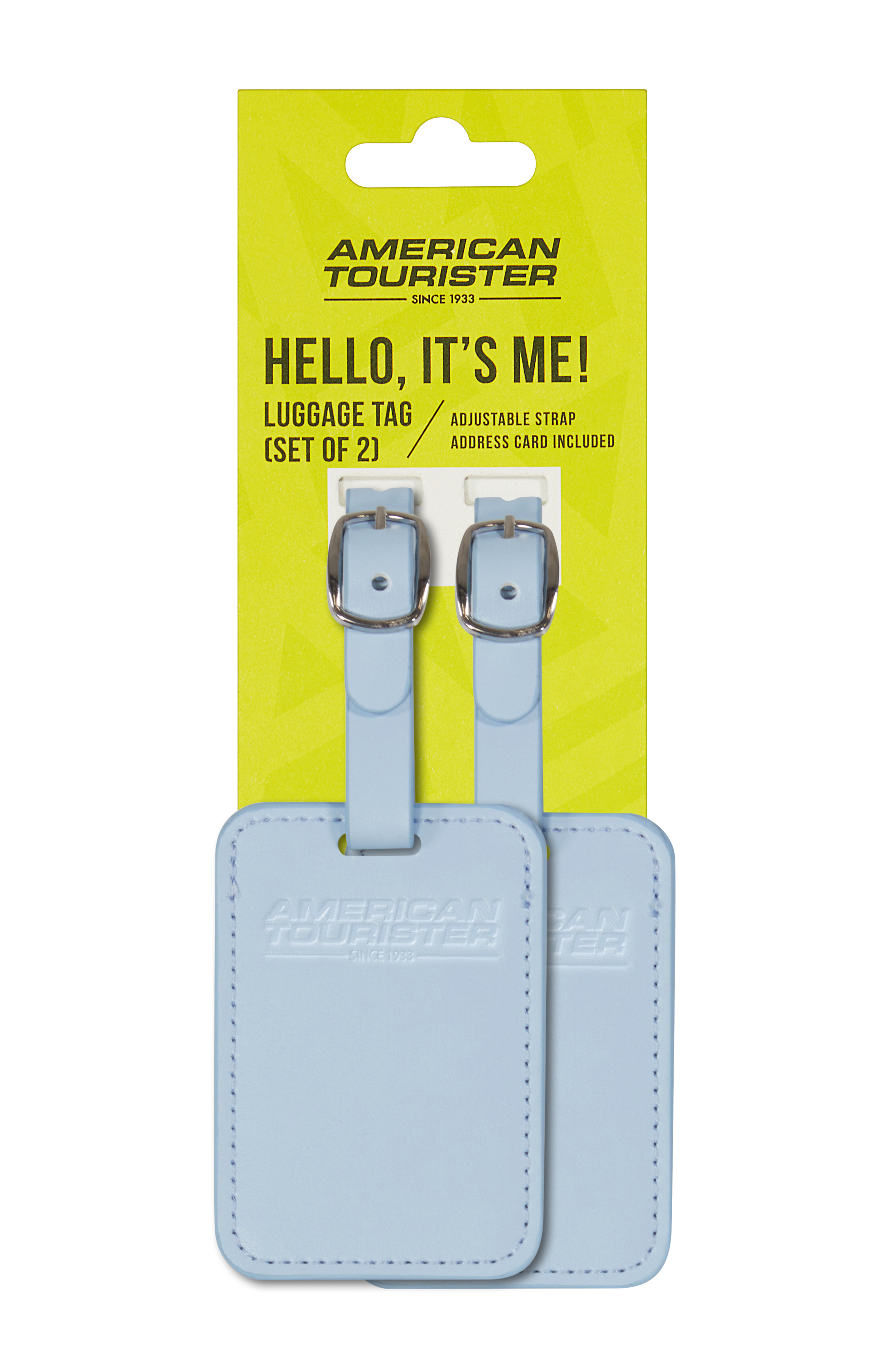 American Tourister Bagagelabel Neptune Blue 5.5x8 cm