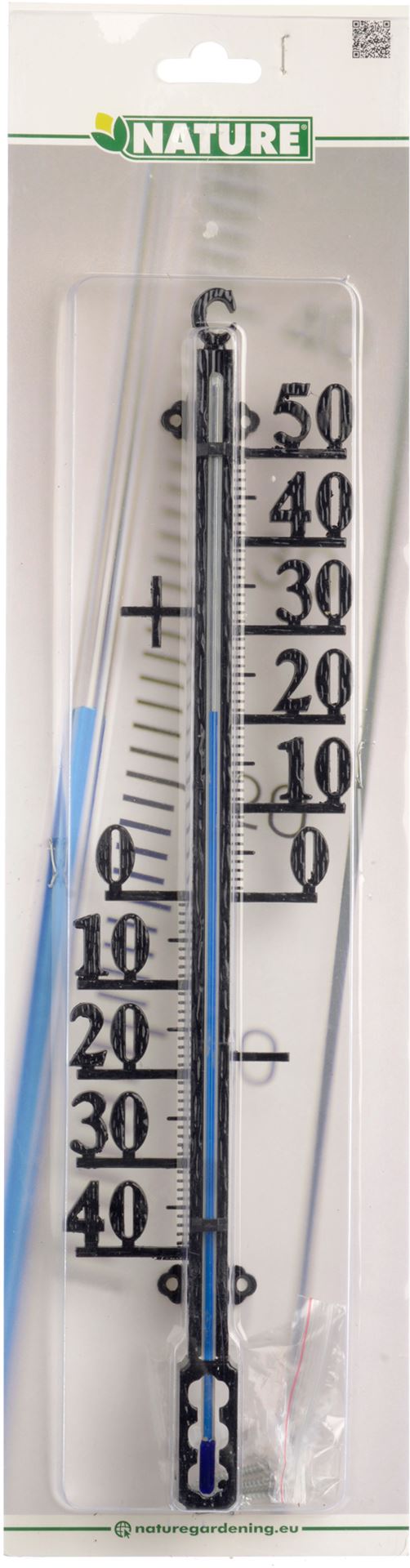 NATURE Profielthermometer Metaal Zwart