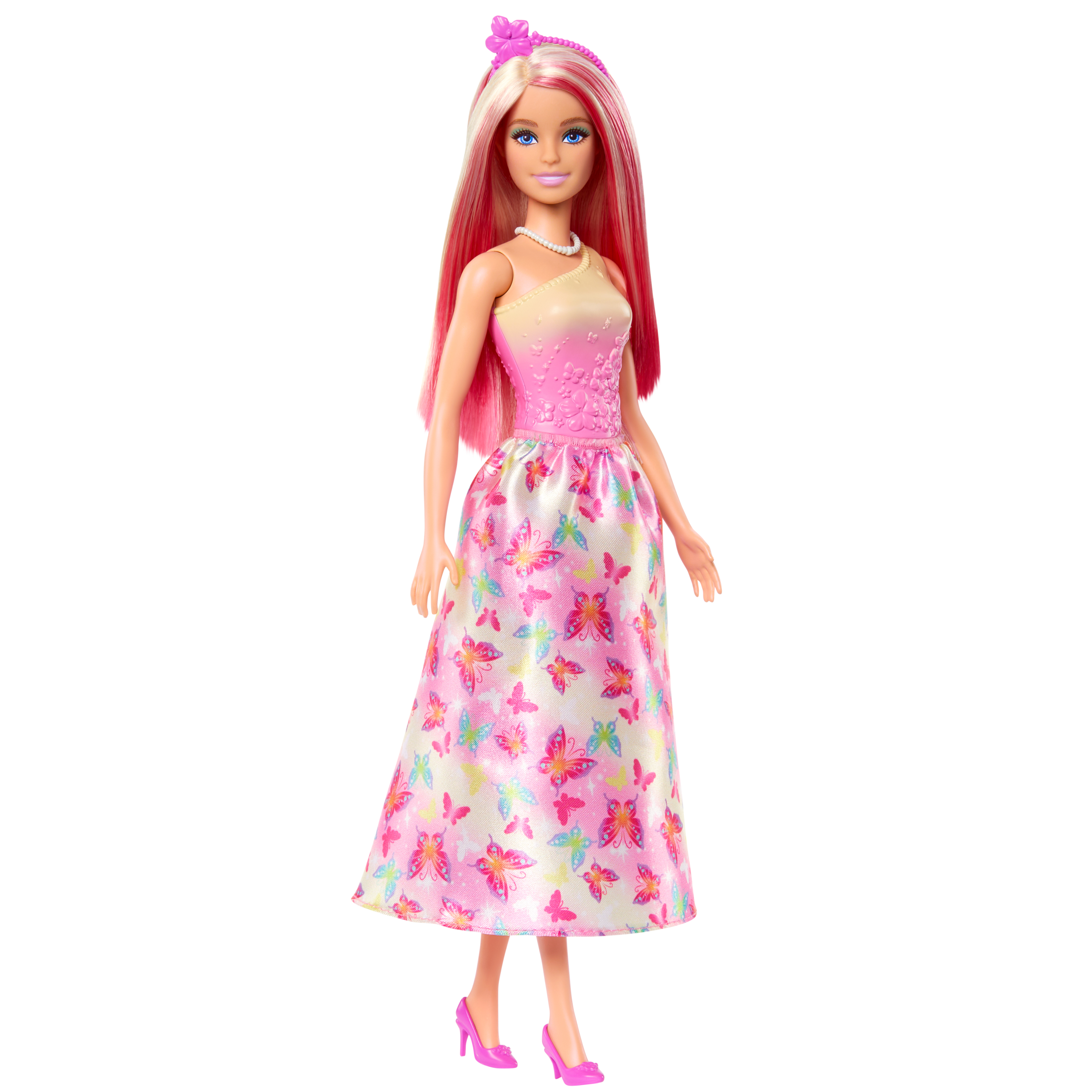 Barbie met lang en kleurrijk haar