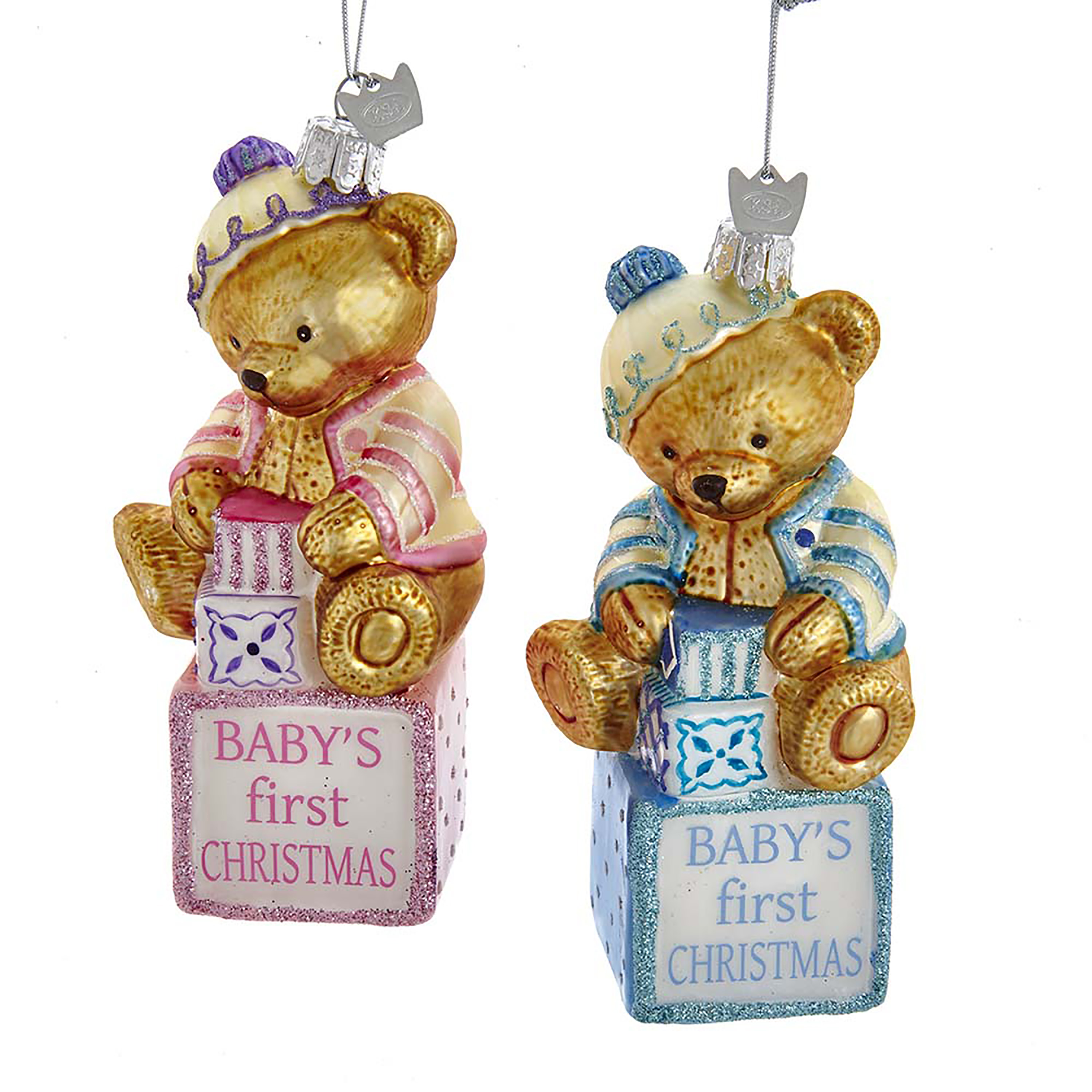 Boomhanger Beer Baby's First Christmas - Glas - assorti - prijs per stuk