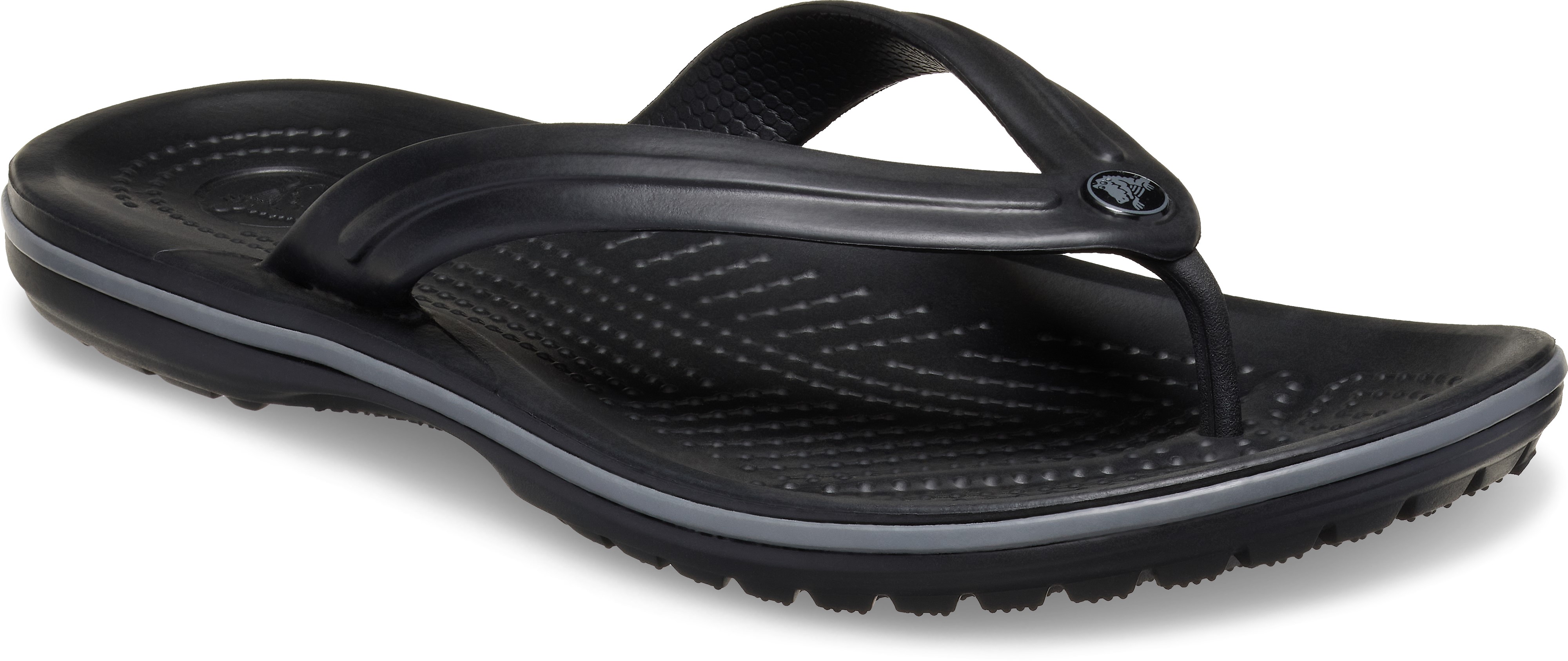 Crocs Teenslipper Dames Crocband Flip Black/Slate Grey - maat 37-38 - M5/W7