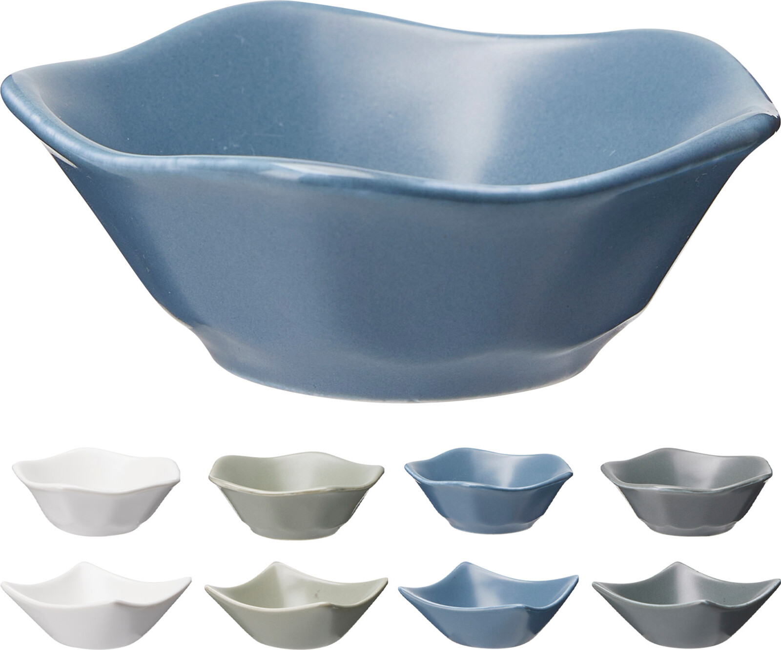 Aperopotje 8 cm Porselein - assorti - prijs per stuk