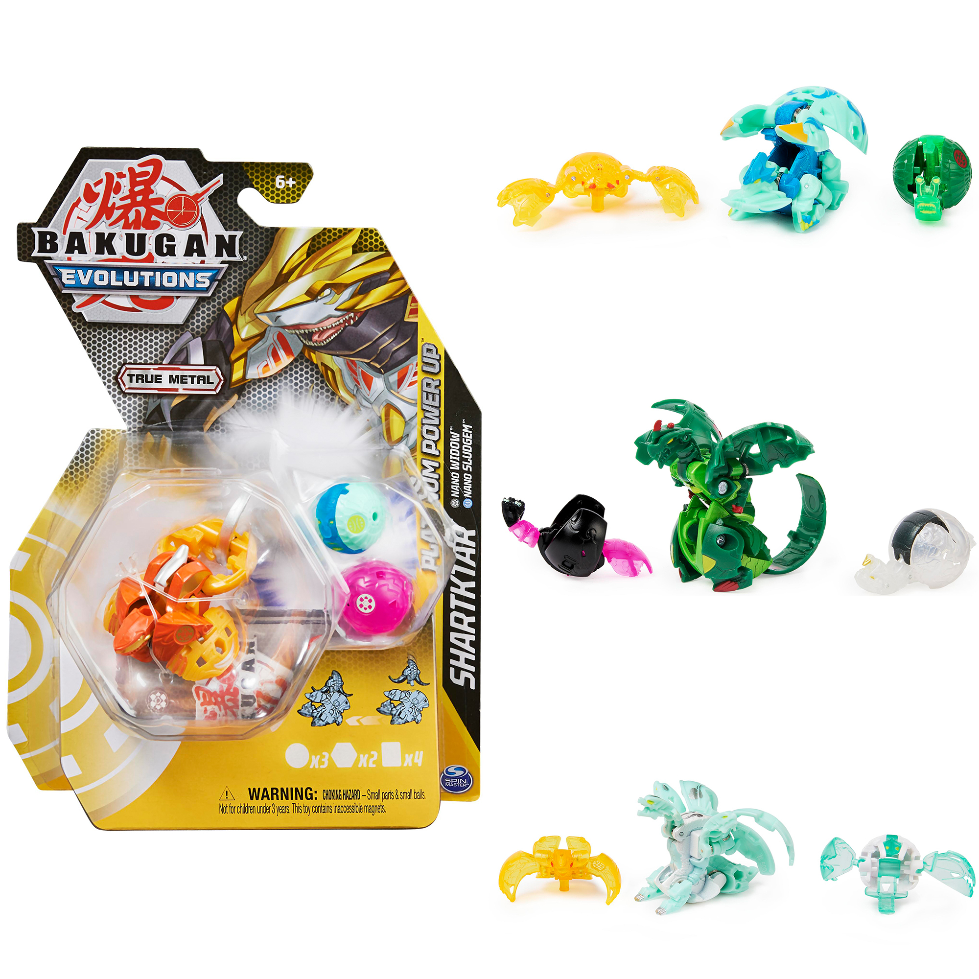 Bakugan Evolutions Die-Cast Power Up 3 pack S4