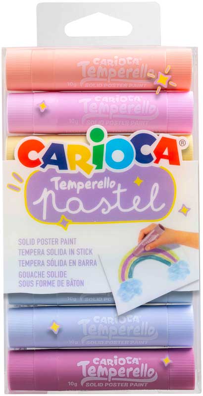 Carioca Plakkaatverfstick Temperello Pastel 8 stuks