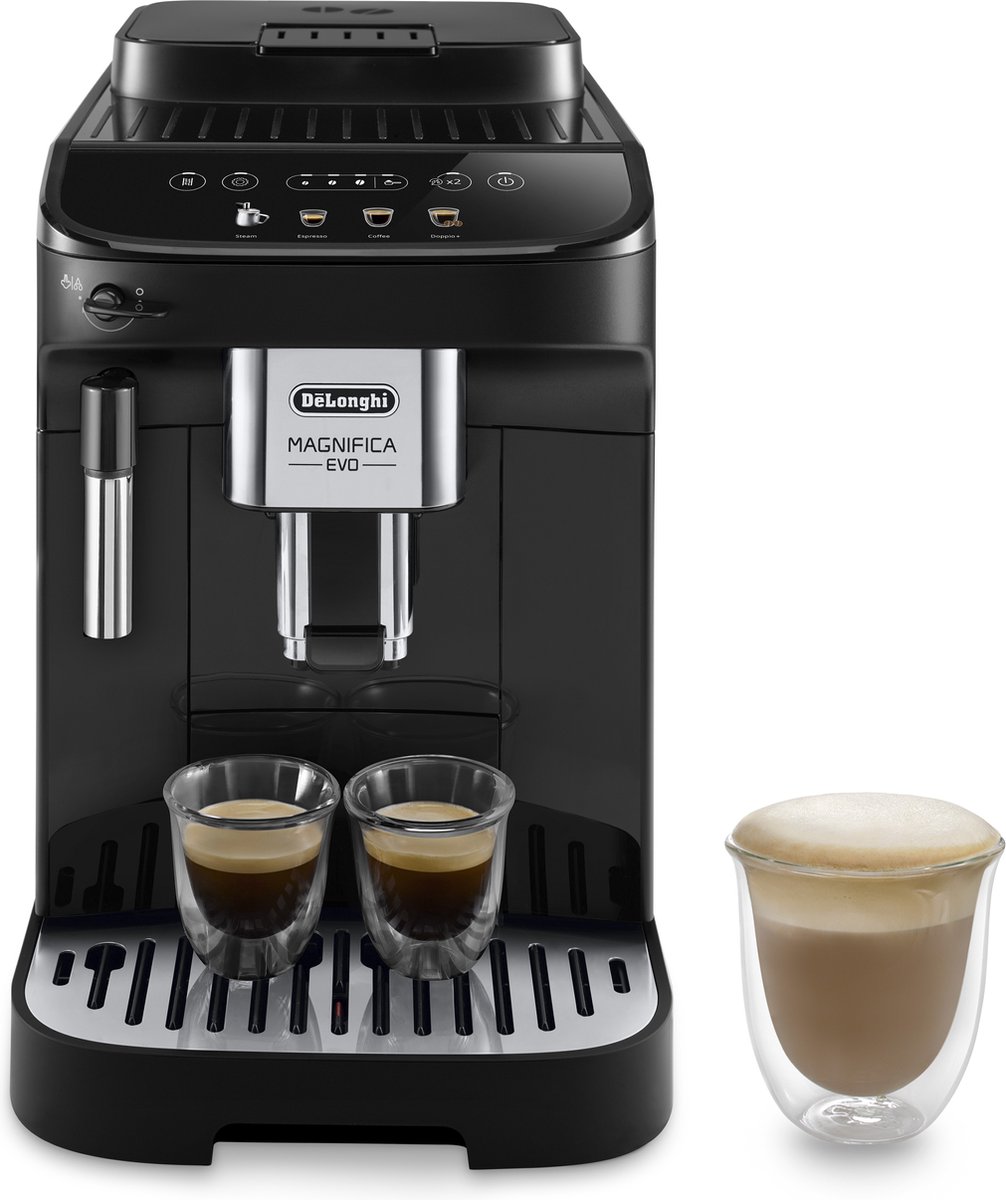 Delonghi Magnifica Evo Espressomachine Volautomatisch Zwart - Bonen en Gemalen