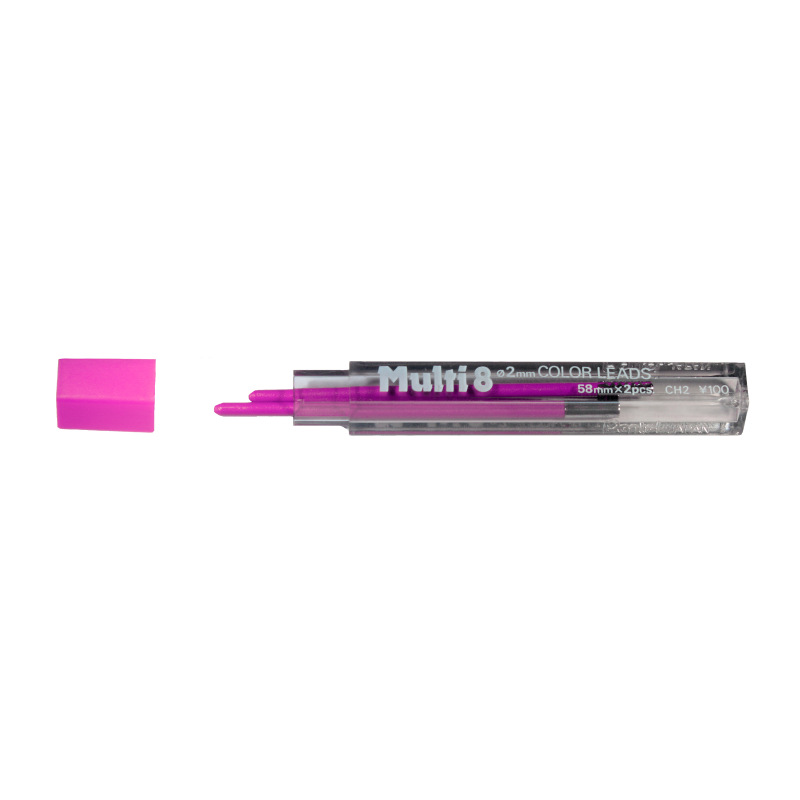 Pentel Arts Navulling Vulpotlood Multi 8 Roze 2 mm - 2 stuks