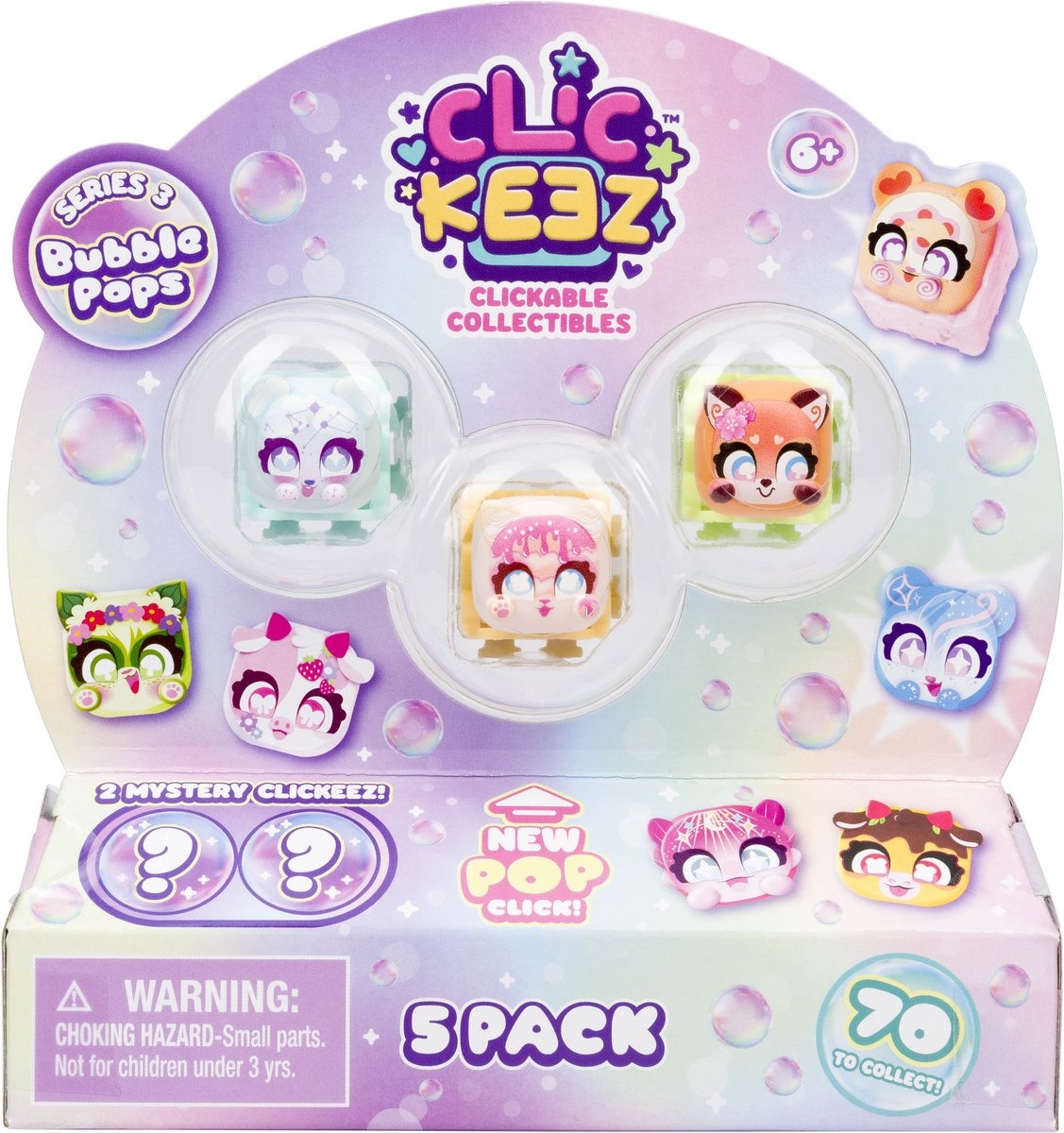Clickeez -  Multy Pack, blister met 5 Clikeez S3