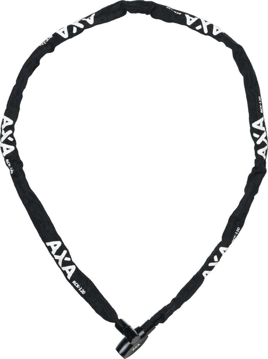 Axa kettingslot Rigid 120 cm 3,5 mm Zwart Anti-diefstal Slot met Sleutel