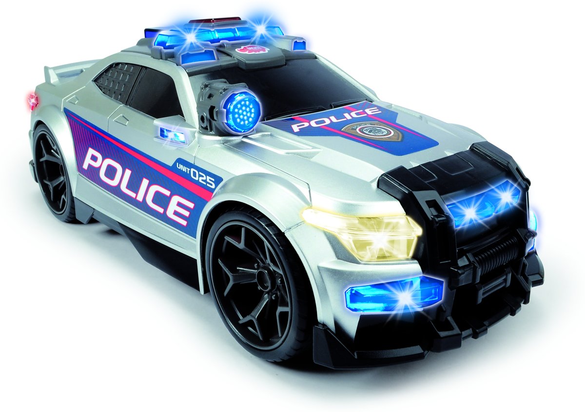 Street Force Politiewagen met licht en geluid, 33 cm