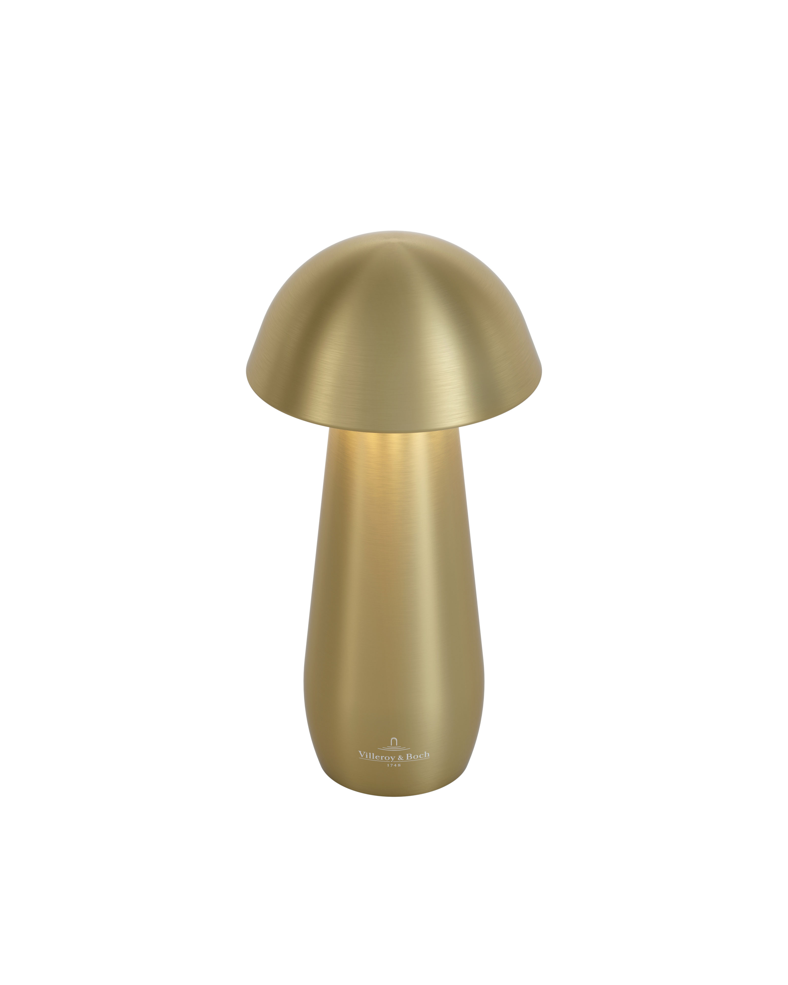 Villeroy & Boch Tafellamp Modena Gold - 8x16 cm - Aluminium - Oplaadbaar (incl. Oplaadstation) - 1 W - voor Binnen en Buiten