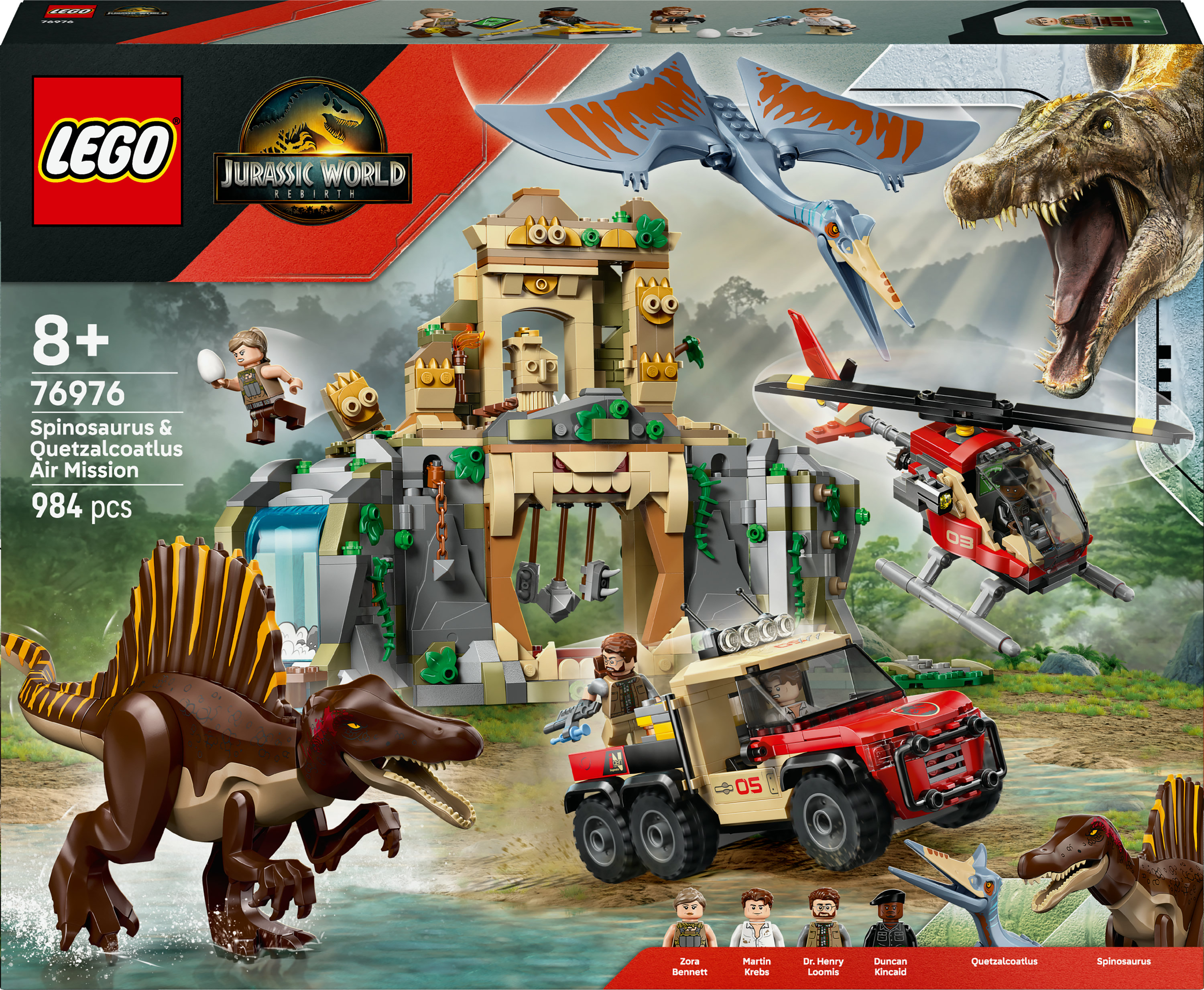 Lego Jurrassic World 76976 Spinosaurus en Quetzalcoatlus