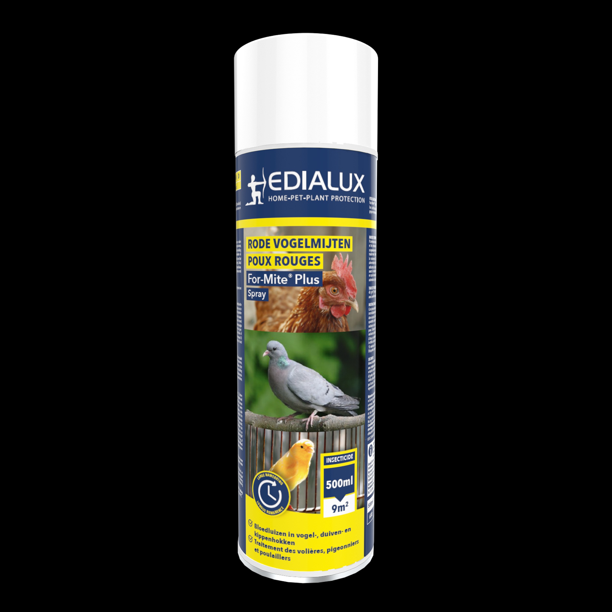 Edialux For-Mite 500ml gebruiksklaar tegen bloedluis en rode vogelmijt