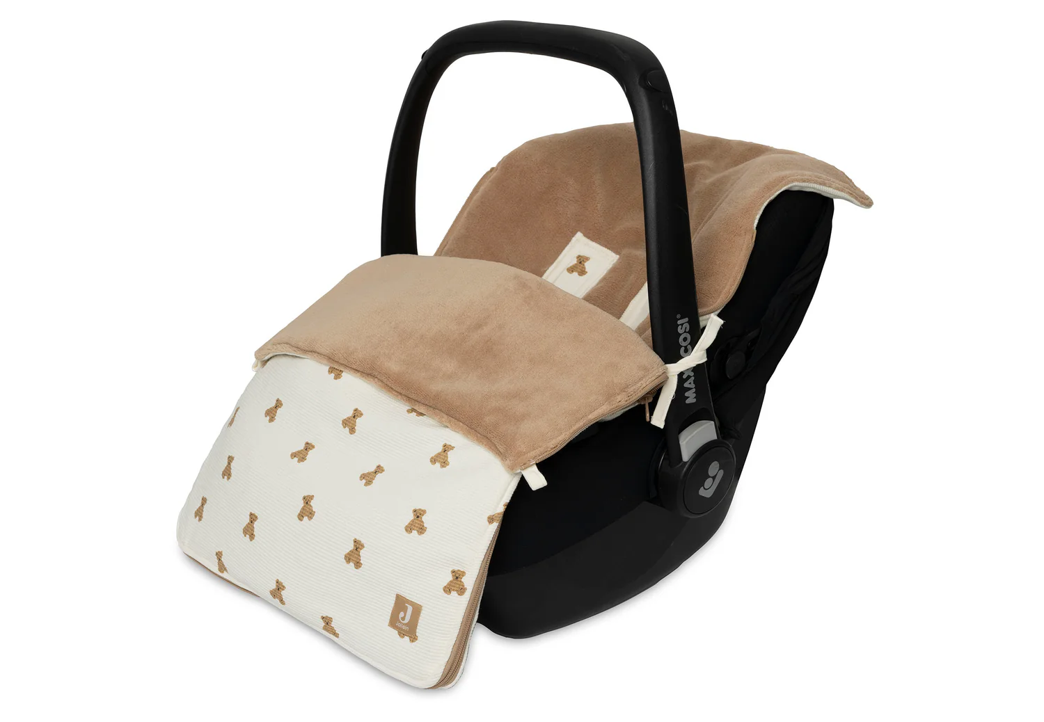 Jollein Voetenzak Groep 0 - 3-5 Punts Mini Teddy Bear Waffle