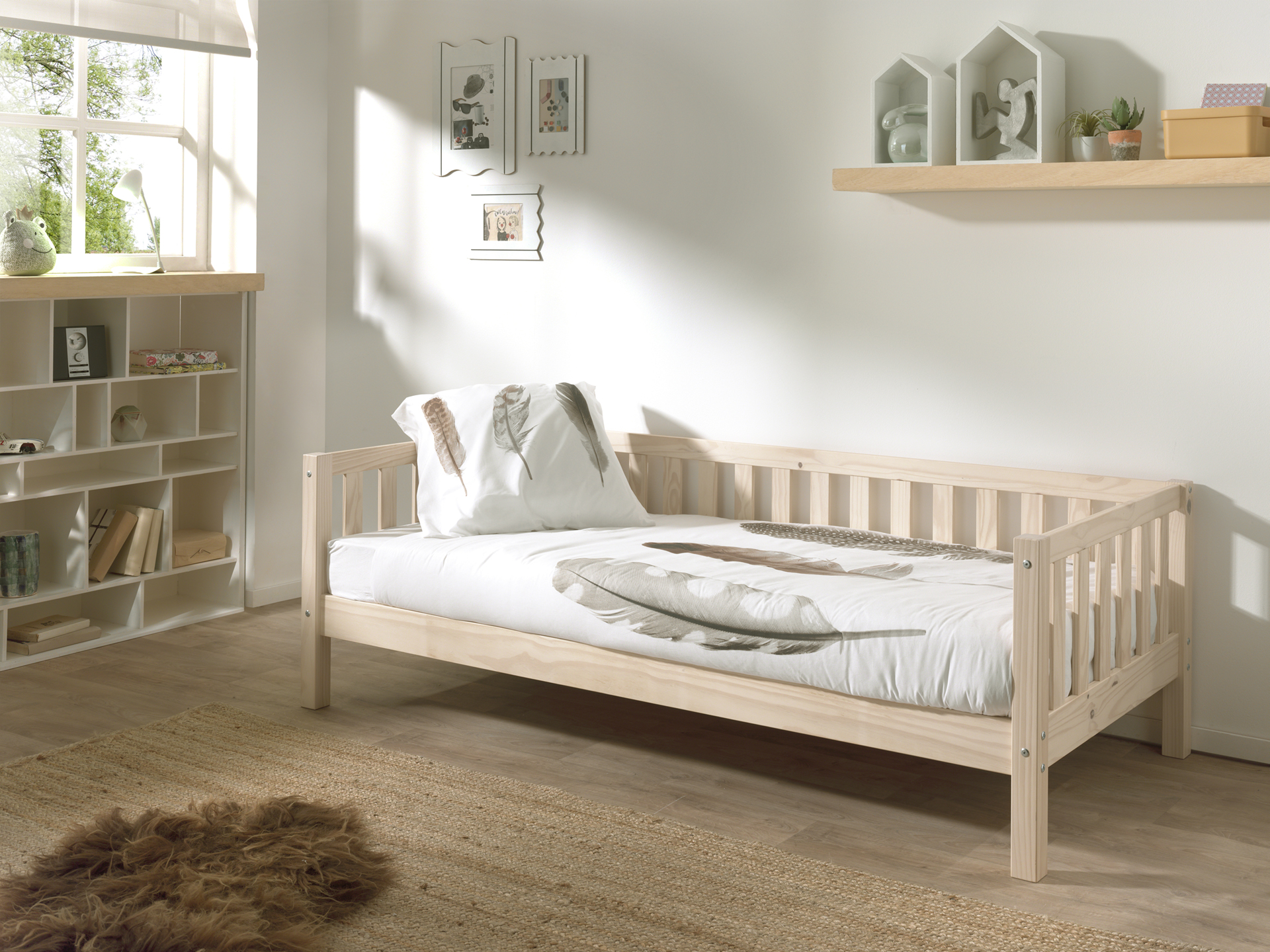 JAXX Fritz Kajuitbed Milky Pine