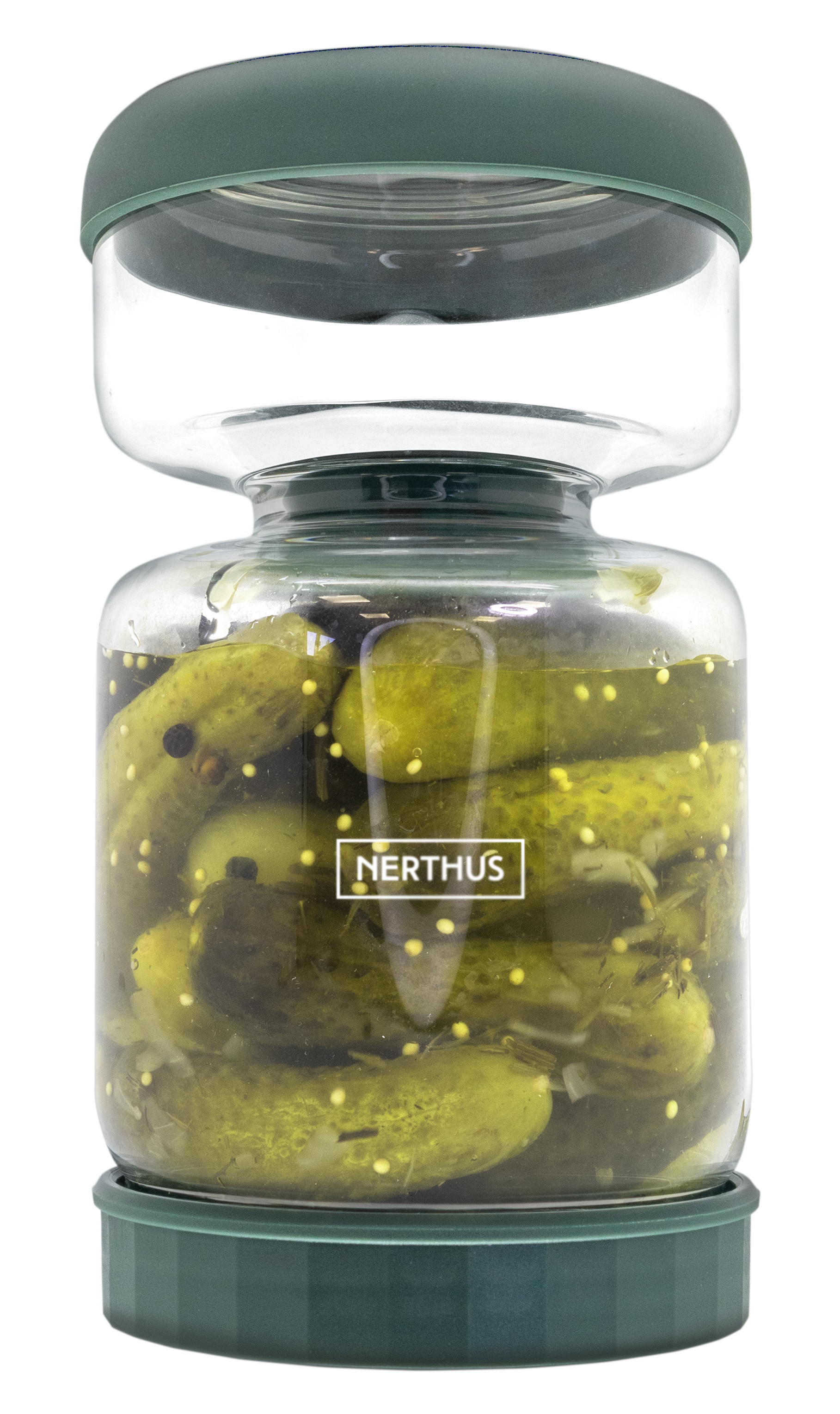 Nerthus Bewaarpot 900ml met Uitleksysteem - Glas