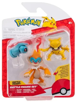Pokemon Battle Figuren 3 pack - Beldum with Stand, Abra, & Monferno