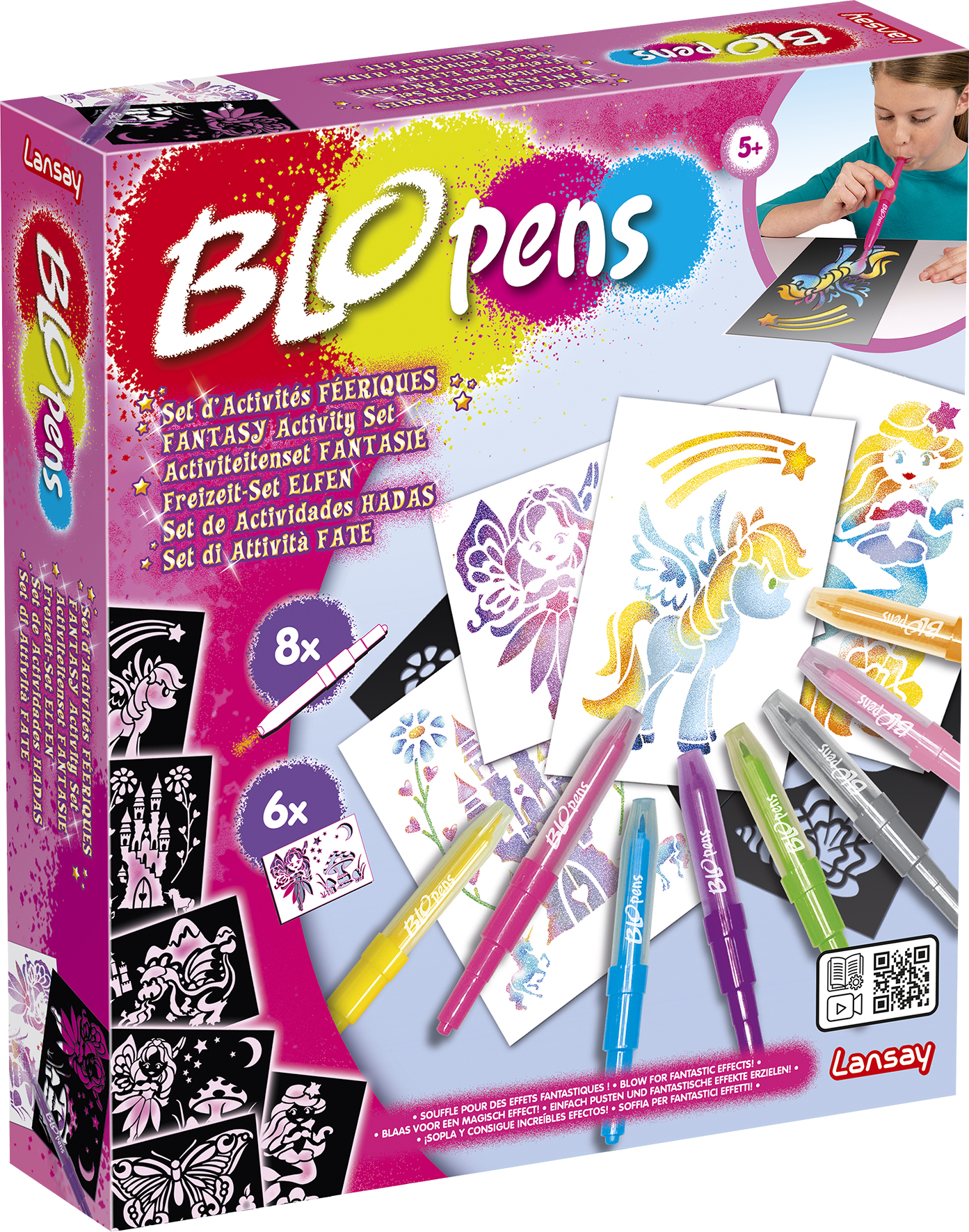 Blopens Activiteitenset met 8 Pennen Sprookjes