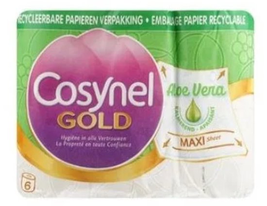 Cosynel Toiletpapier Gold Aloe Vera 6 Rol