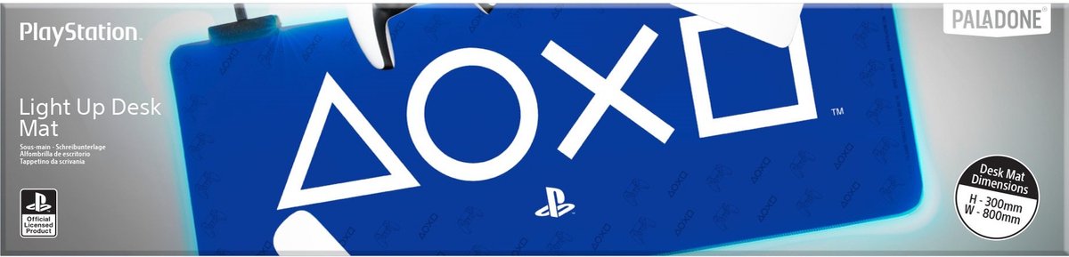 Playstation Bureauonderlegger met Lichtfunctie 80x30 cm