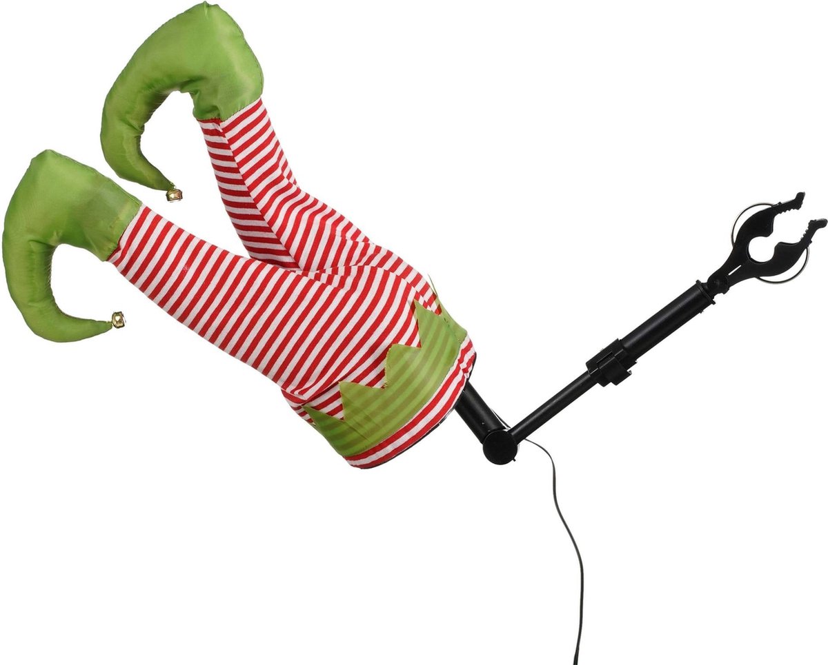 Luville Christmas Elf's Legs 17x13x35 cm - Bewegend - met Adapter (incl.)
