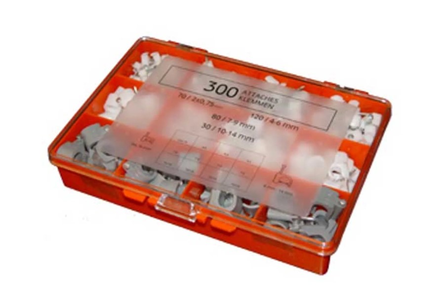 Reddy Assortiment Kabelklemmen 300 stuks in opbergdoos