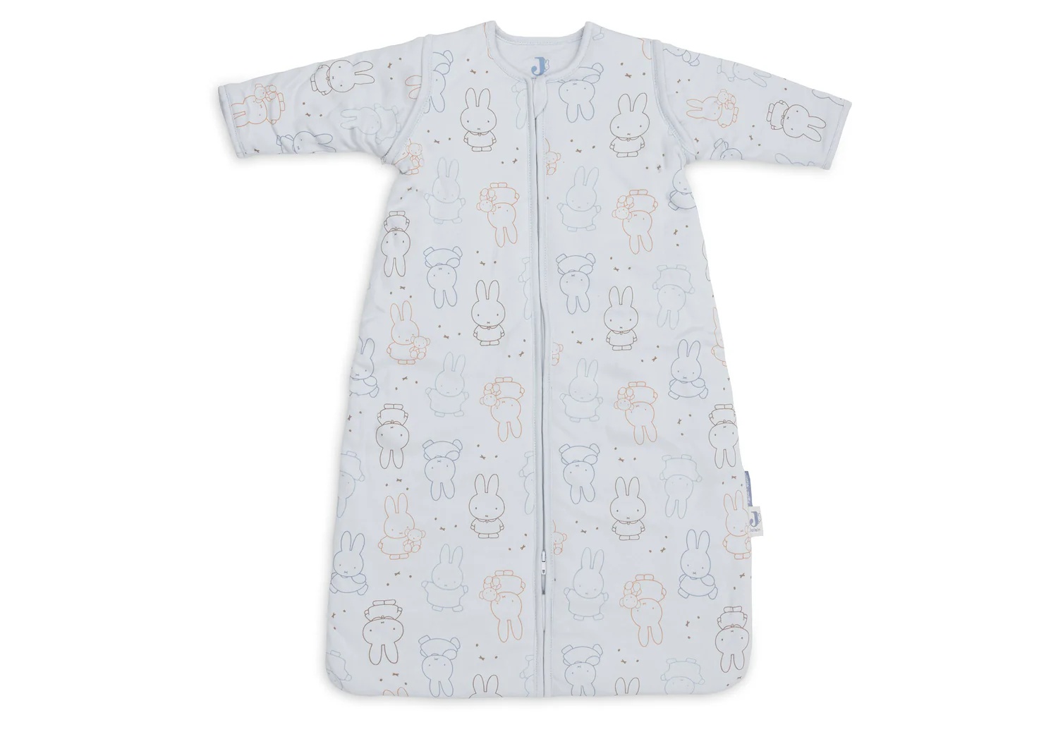Jollein Slaapzak afritsbare Mouwen Miffy Moments Cloudy Blue 90 cm