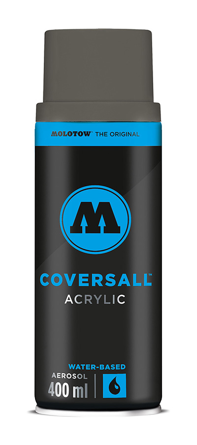 Molotow Coversall Water Dark Grey 400 ml - Acryl - op Waterbasis