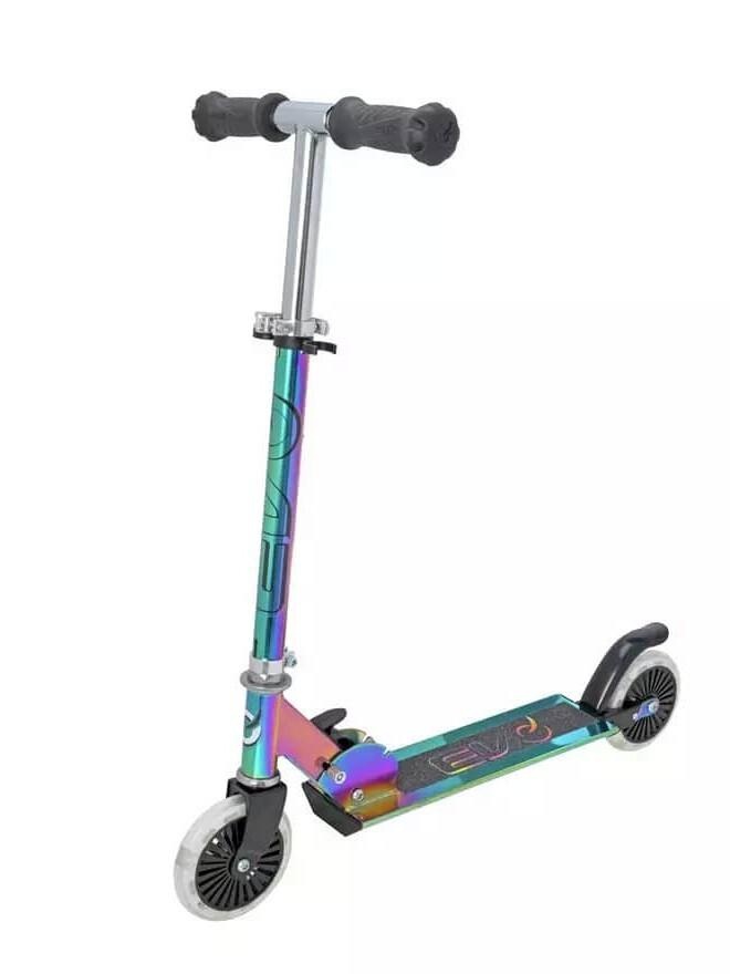 Evo Light Up Inline Scooter Neochrome met licht in de wielen
