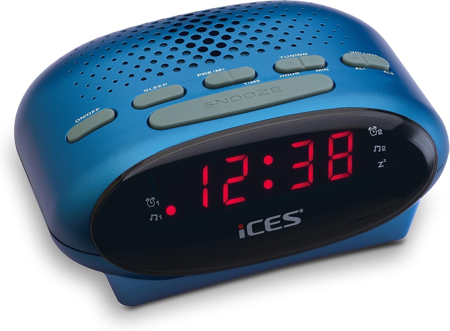 Ices ICR-210 Wekkerradio Blauw