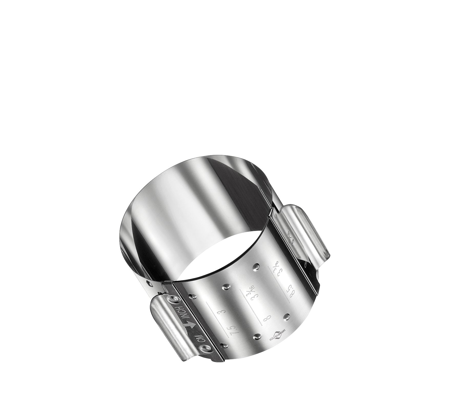 Kuchenprofi Dresseerring Vario 7-9cm Verstelbaar - RVS - Hoogte 5.5cm