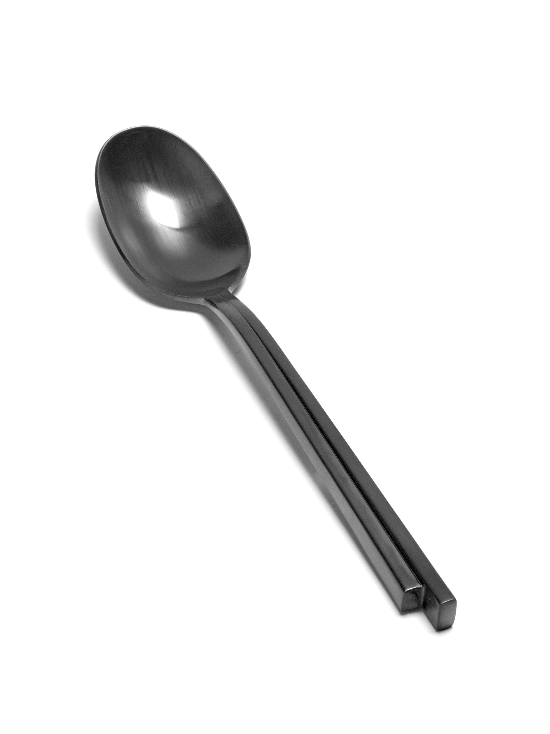 Serax Yoghurtlepel Dune Black 17.5 cm - by Kelly Wearstler