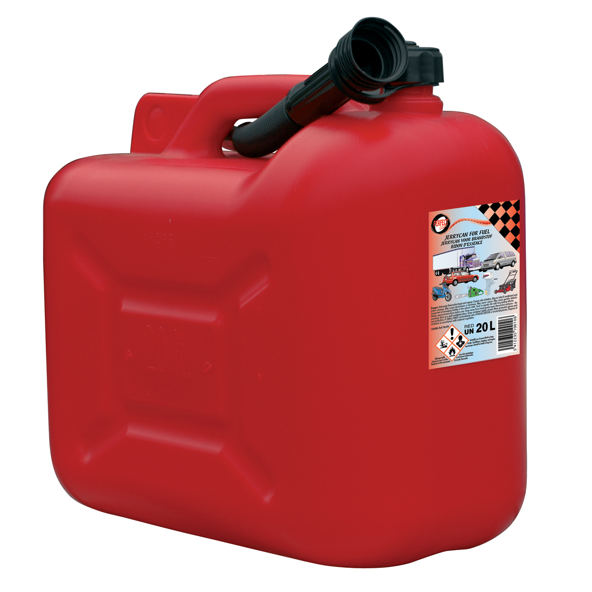 Jerrycan Rood -  PVC 20 liter