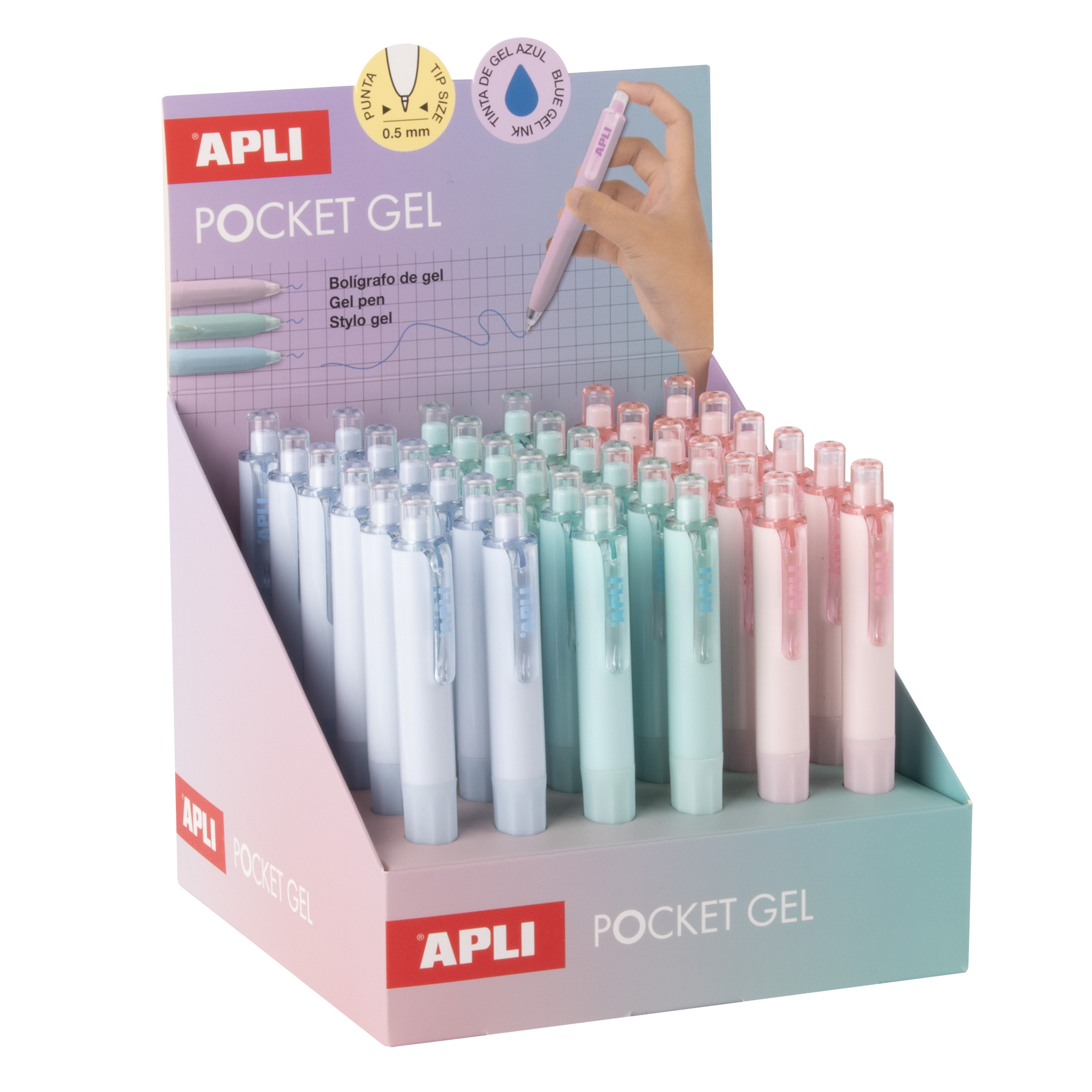 Apli Gelpen Pocket Mini assorti 0.5 mm - prijs per stuk