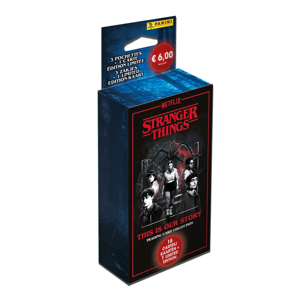 Panini Tradings Cards Stranger Things Blister 18 stuks
