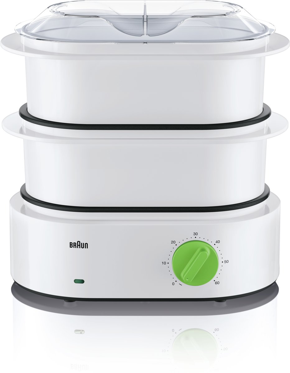 Braun Stoomkoker FS3000 850 W, met 2 stoomkorven