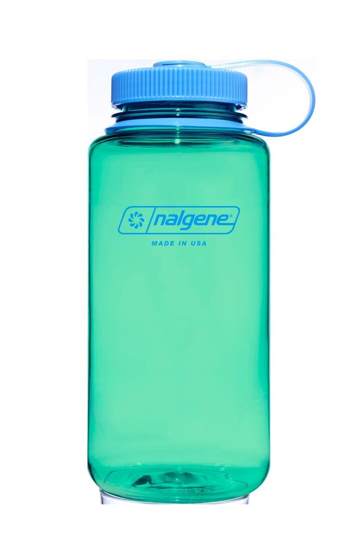 Nalgene Drinkfles Wide-Mouth 1l Pastel Green Lekvrij - Vaatwas en Diepvriesbestendig