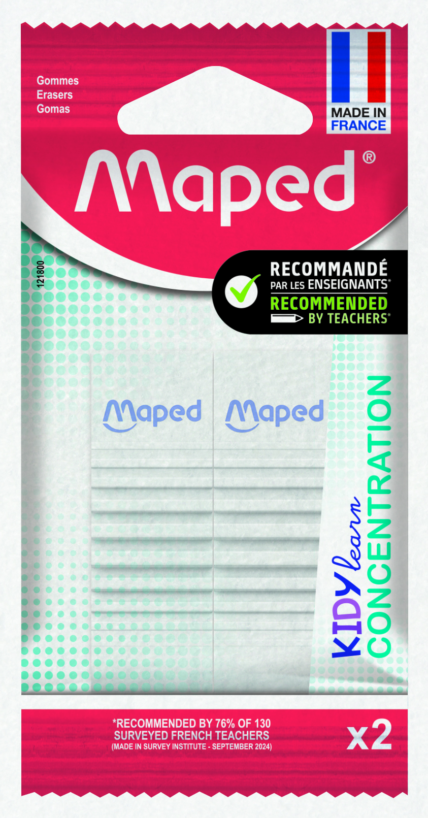 Maped Gom Kidy Learn Concentration 2 stuks - Blister