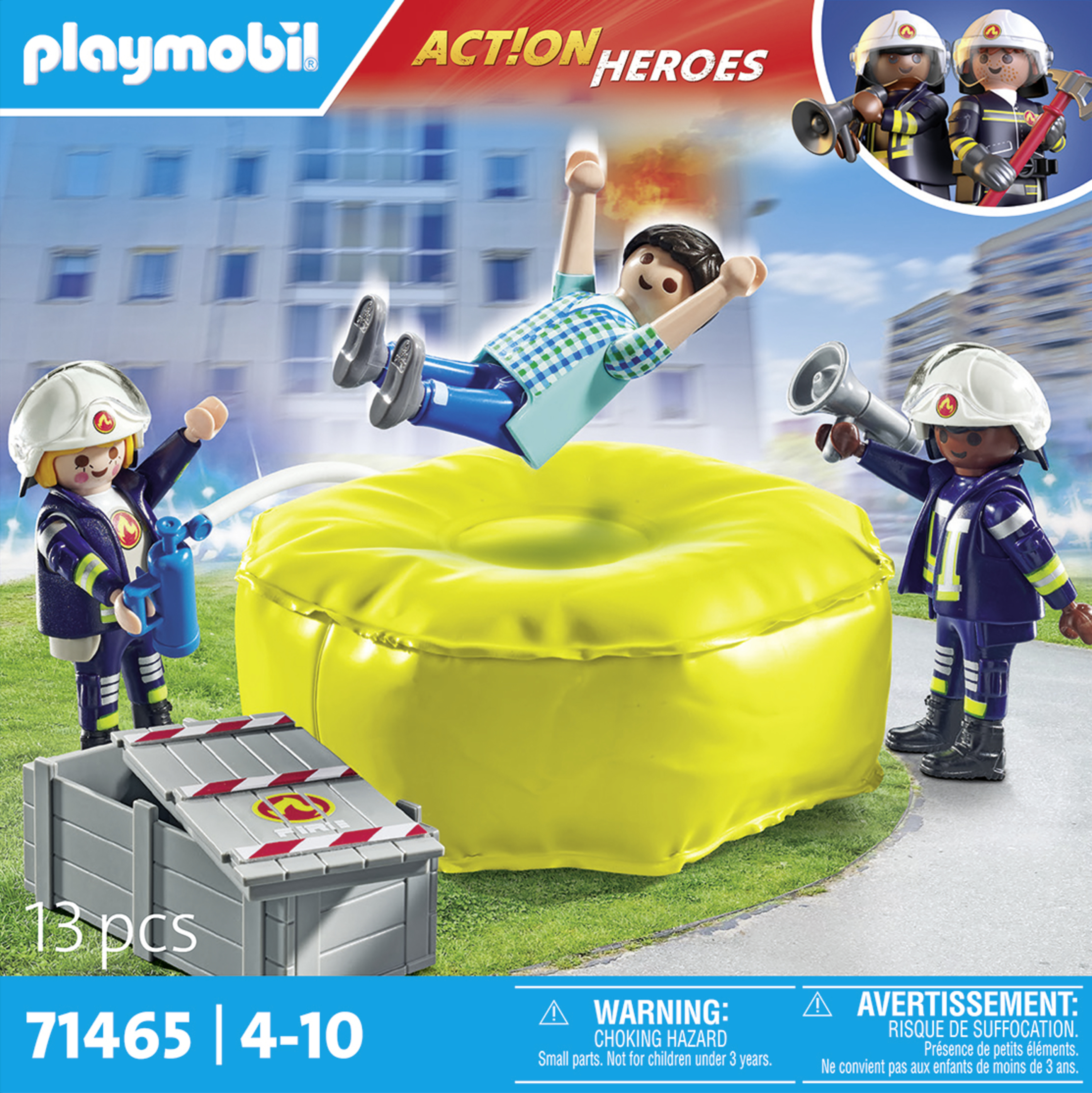 Playmobil Action Heroes 71465 Brandweerlieden met luchtkussens