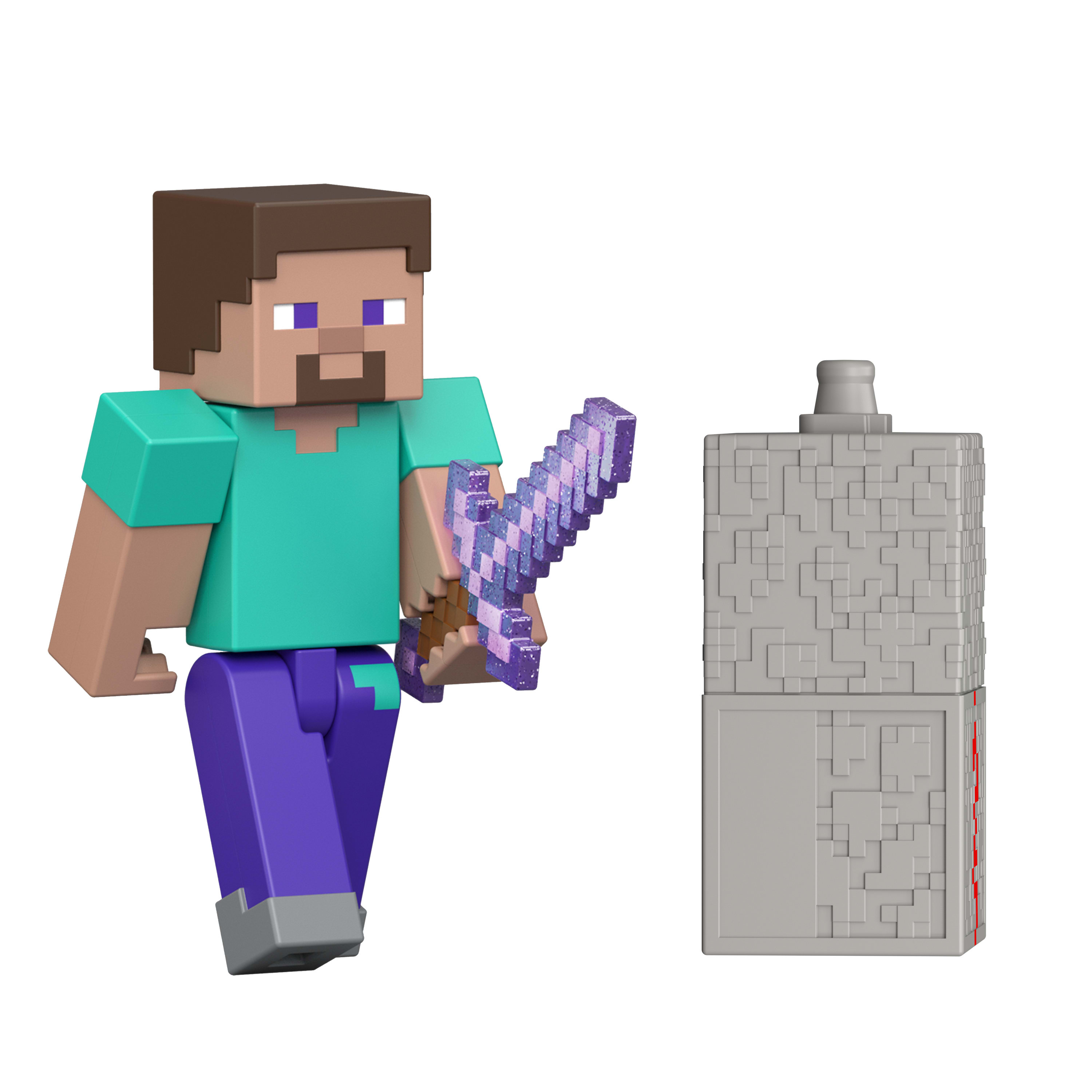 Minecraft Actie Figuur 8 cm met accessoires Steve