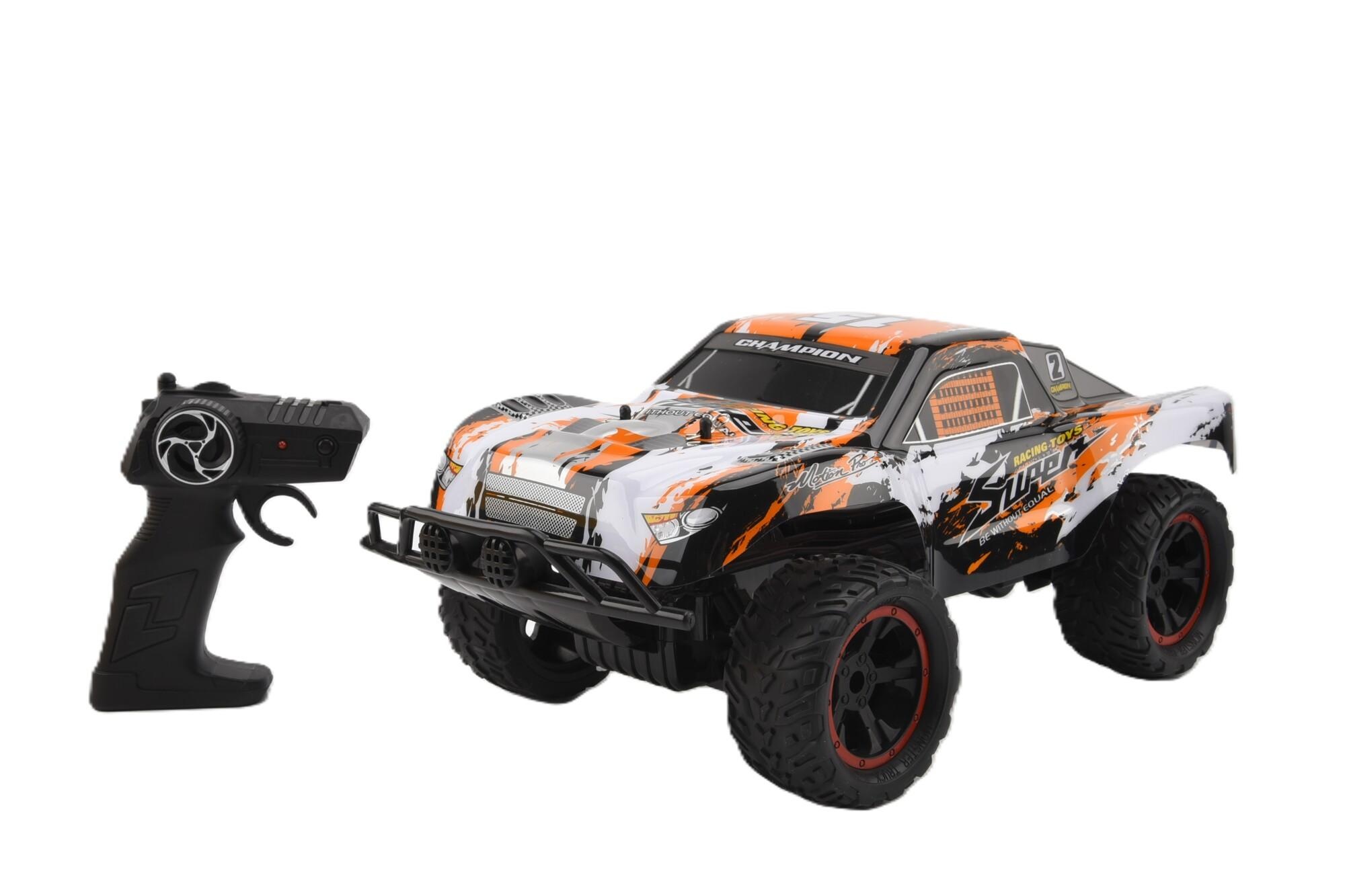 Dragster, 42,5 cm, Oranje2.4 Ghz, Li-Ion 7.4 Volt oplaadbaar, 42.5 cm oranje