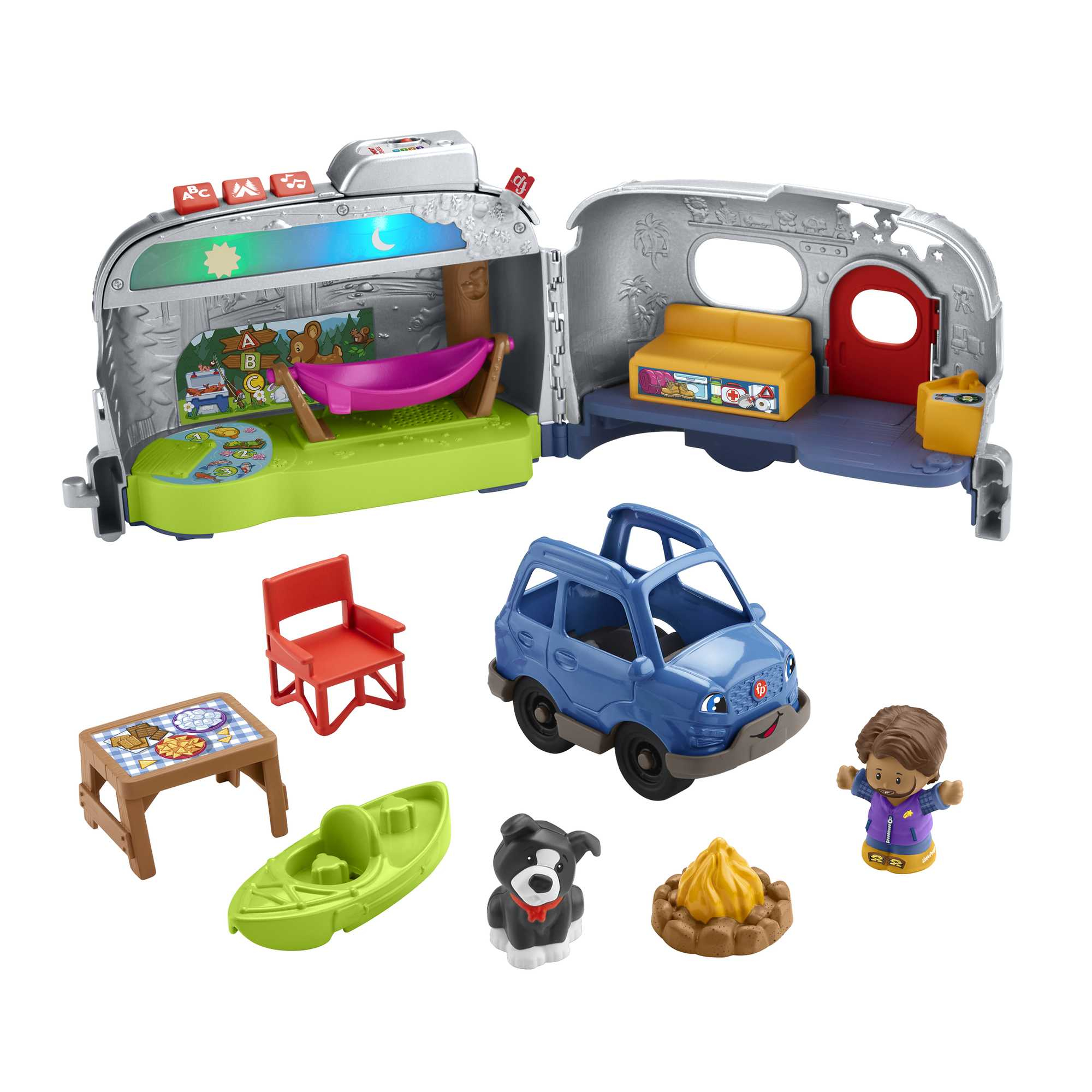 Fisher Price Little People Camper Caravan met licht en geluid