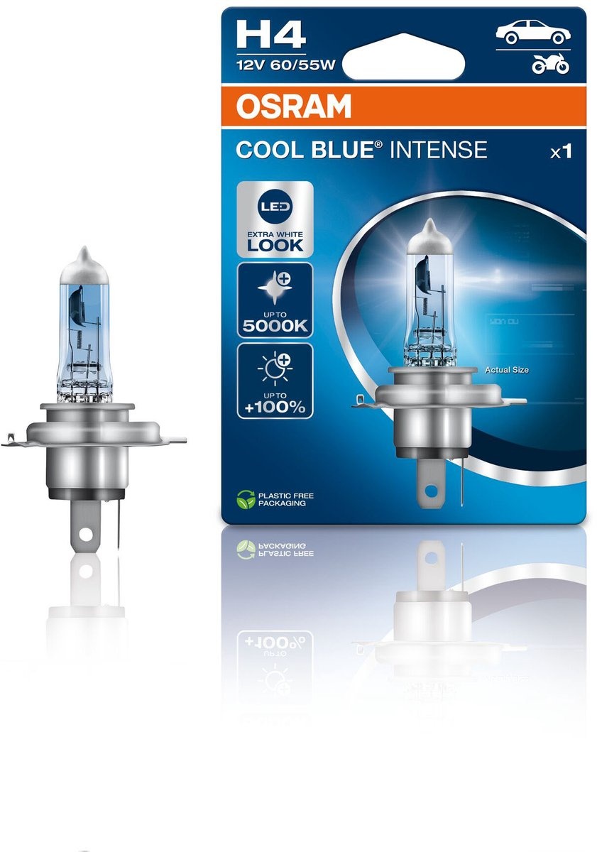 Osram 12V Cool Blue® Intense - Next Gen H4 60/56W P43T