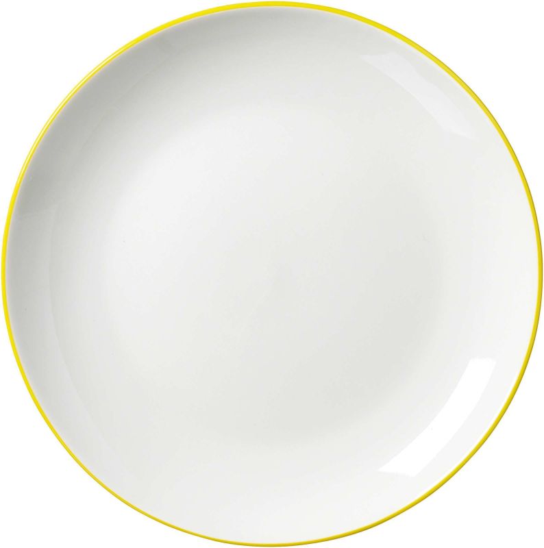Ritzenhoff & Breker Ontbijtbord Adela Wit/Geel 20.5cm - Porselein