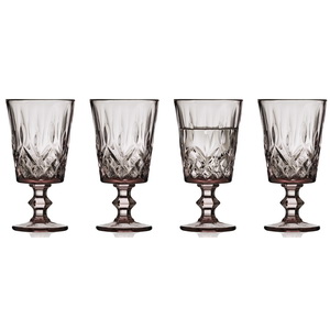 Lyngby Wijnglas Sorrento Pink 29cl set 4 stuks - 8.5x16 cm
