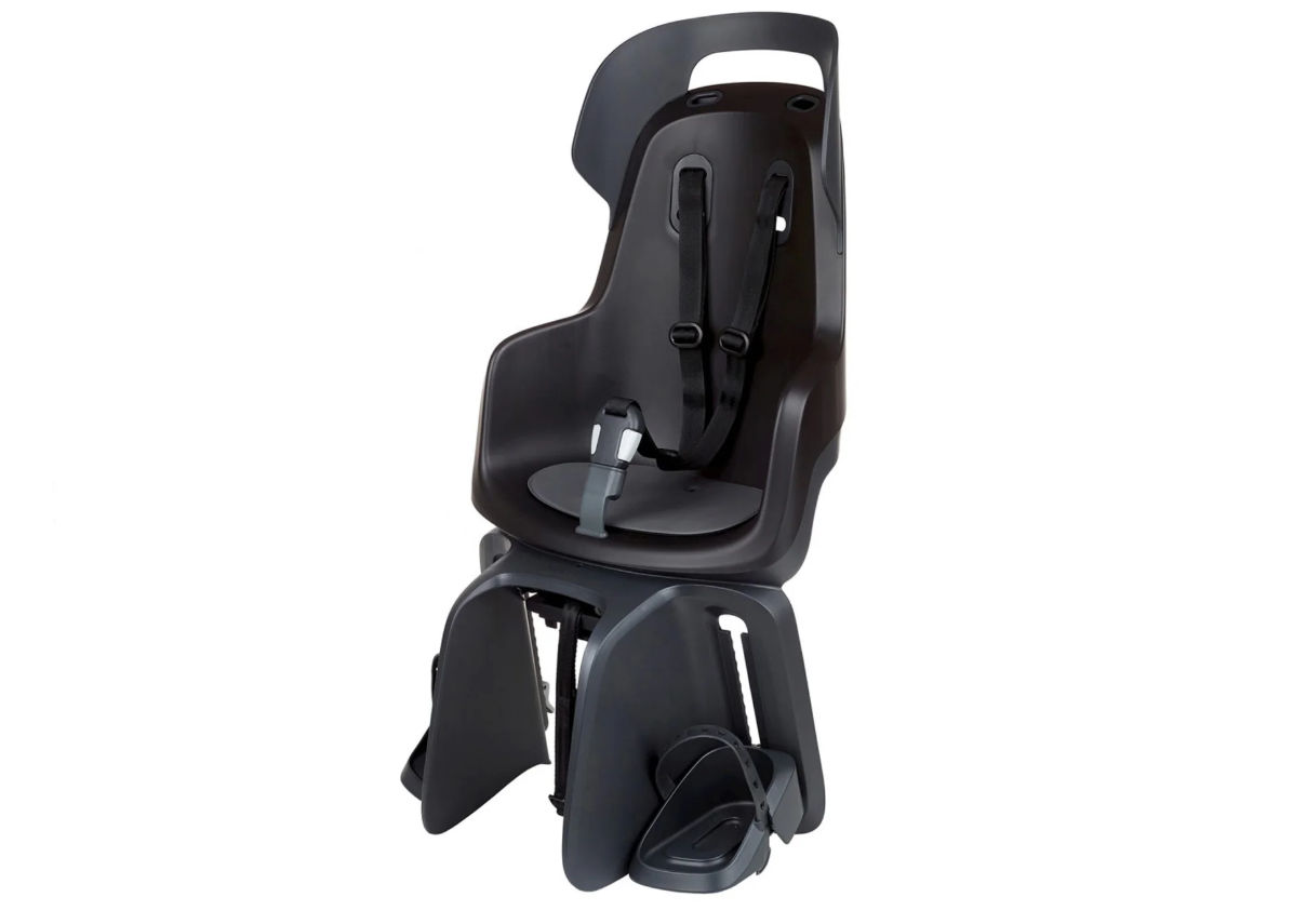 Bobike Maxi Go Fietszitje Urban Black voor MIK HD Pakdrager