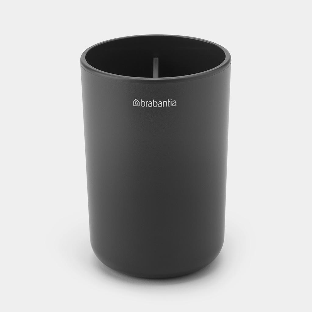 Brabantia Tandenborstelhouder ReNew Dark Grey met Inzet - 7.6x11 cm - Kunststof Brabantia Tandenborstelhouder ReNew Dark Grey met Inzet - 7.6x11 cm - Kunststof