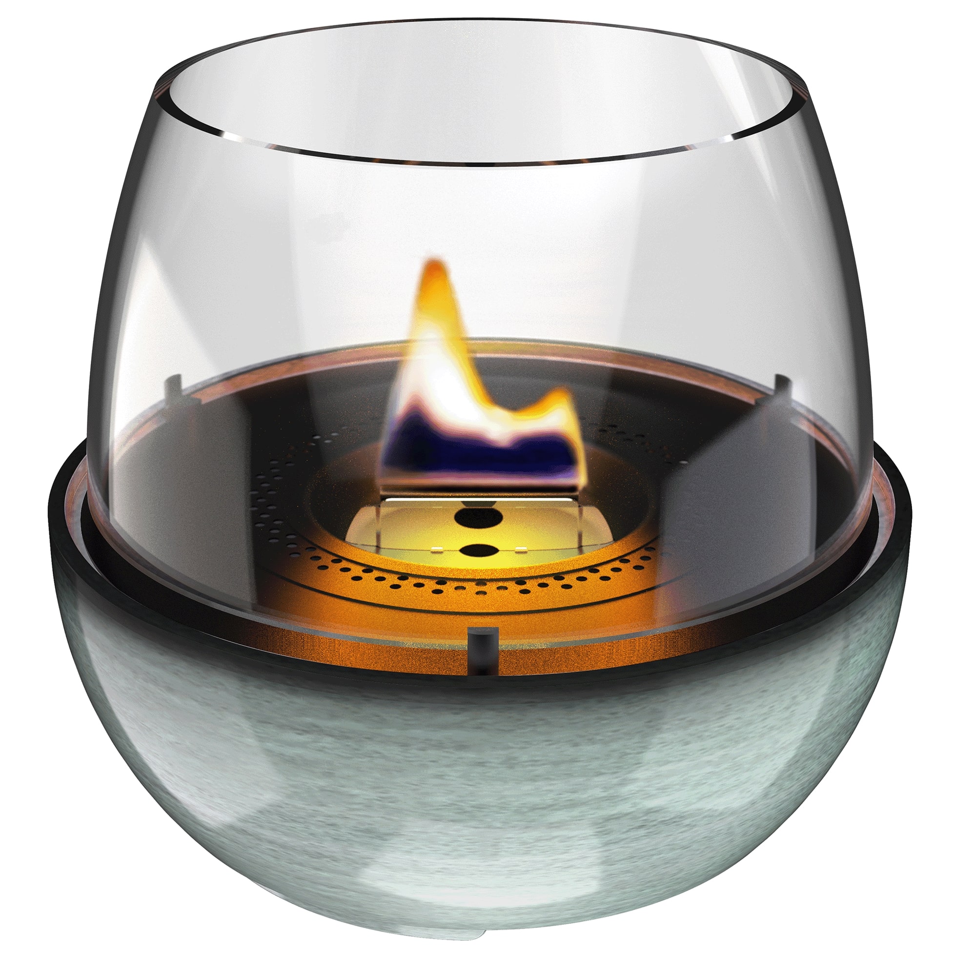 Tenderflame Tafelhaard Tulip 18 Groen 300ml - Reactive Glaze Porselein - 4-5 Branduren - 19.8x18 cm