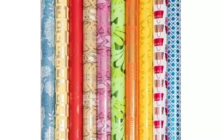 Geschenkpapier Rol 2M X 70Cm Metal Spring