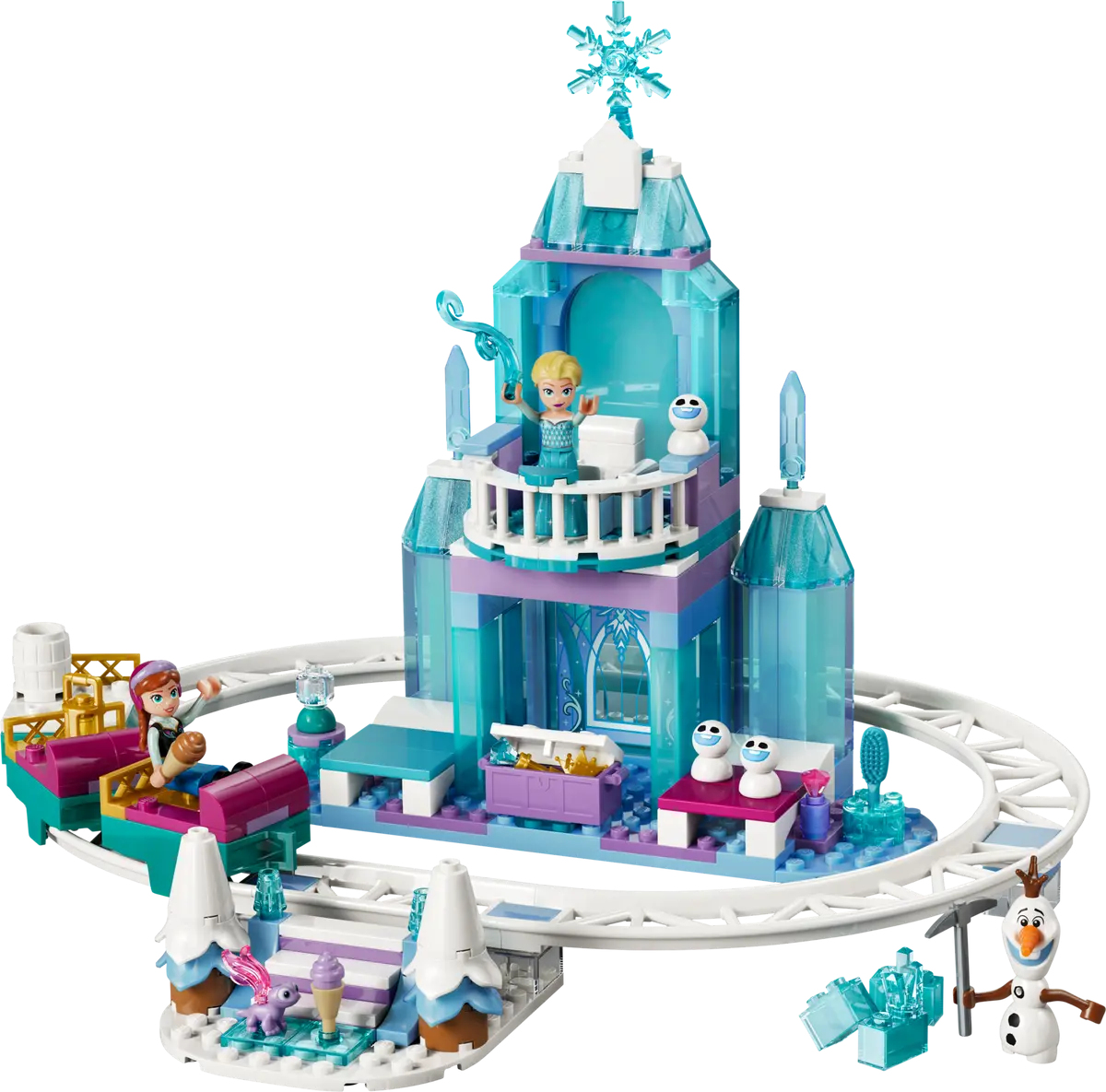 Lego Disney Princess 43281 Elsa's Ijskasteel en Sneeuwrit