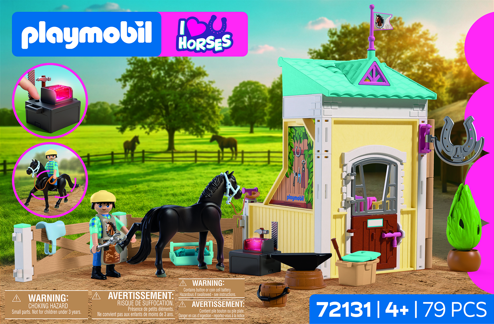 Playmobil Horses 72131 Kleine stal met hoefsmid